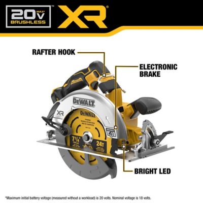 Image showing 1 th DEWALT 20V Max XR Brushless 7-1/4 in. Circular Saw