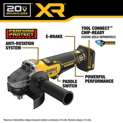 Image showing 1 th DEWALT 20V Max XR Brushless 4-1/2 in. Angle Grinder