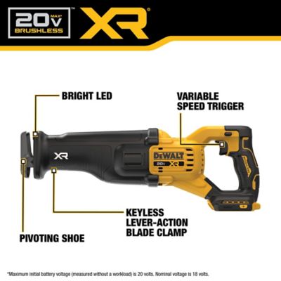 Image showing 5 th DEWALT 20V Max XR Brushless Reciprocating Saw