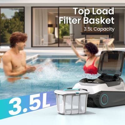 Image showing 7 th Aiper Intelligent Scuba N1 Cordless Robotic Pool Cleaner Vacuum for In-Ground Pools up to 1600 sq.ft., Lasts 150 min.