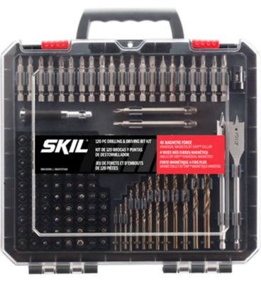Skil 120 pc. Drilling and Screw Driving Kit with Bit Grip