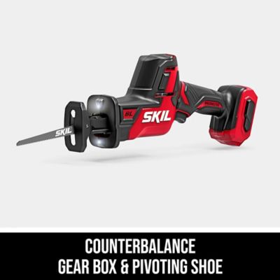 Image showing  Power Core 20 Brushless 20 V Compact Reciprocating Saw with 2Ah USB-C Battery and PD 45 W Charger
