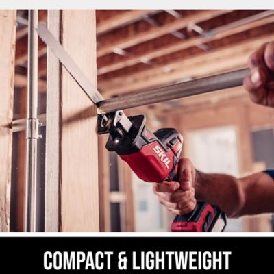 Image showing  Power Core 20 Brushless 20 V Compact Reciprocating Saw with 2Ah USB-C Battery and PD 45 W Charger