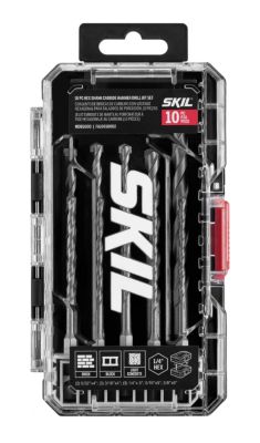 Skil 10 pc. Hex Shank Carbide Hammer Drill Bit Set