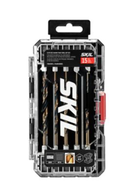 Skil 15 pc. Hex Shank Twist Drill Bit Set