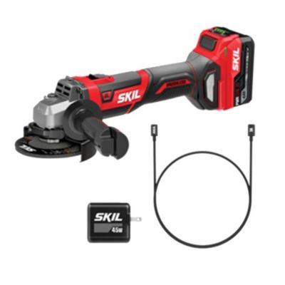 Image showing  PWRCore 20 Brushless 20V 4-1/2 in. Angle Grinder Kit with 4.0Ah USB-C Battery and PD 45W Charger