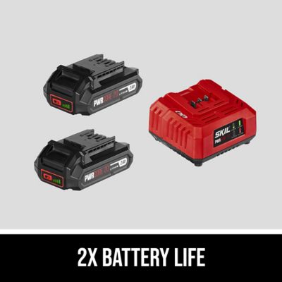 Image showing 2 th SKIL Power Core 20, 2 x 2.0Ah Battery and Charger Starter Kit