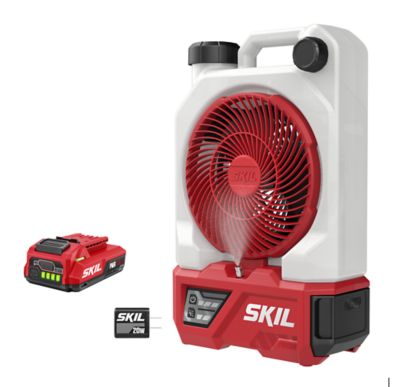 SKILSkil 12/20V, 7 in. Misting Fan, 20 V Kit