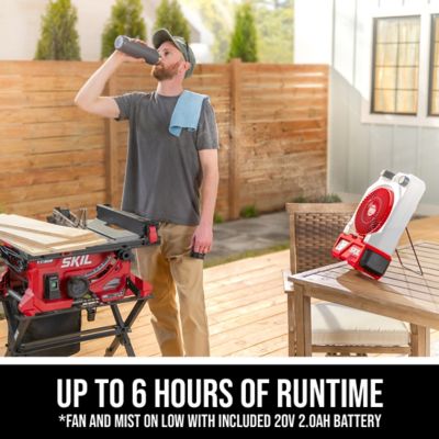 Image showing 5 th Skil 12/20V, 7 in. Misting Fan, 20 V Kit