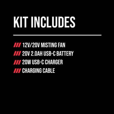 Image showing 6 th Skil 12/20V, 7 in. Misting Fan, 20 V Kit