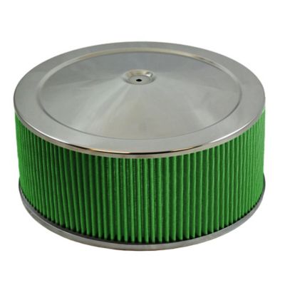Green Filter Air Cleaner Assembly Flat Plate 14 in. Air Cleaner-Height 6 in.