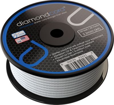 diamondgrip Diamondcord 100 Feet by 3.2mm Unbreakable Gas Engine Pull Starter Recoil Replacement Cord Spool