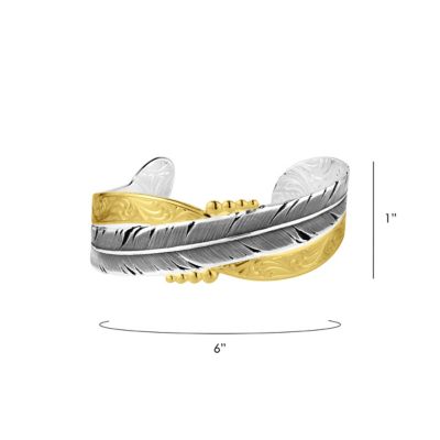 Image showing  Golden Feather Cuff Bracelet