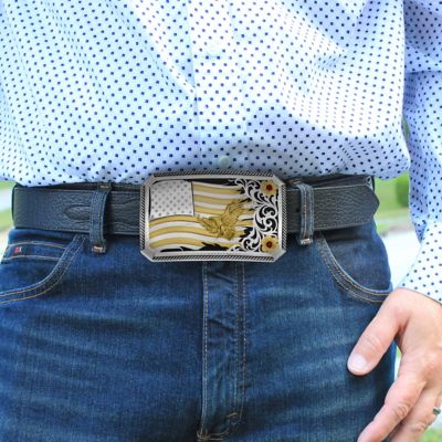 Image showing  Noble Pride American Made Buckle With Eagle