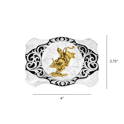 Image showing  Painted Canyon Buckle with Bull Rider