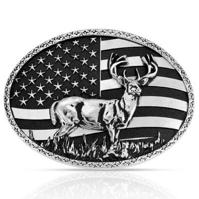 Montana Silversmiths Hunters Stars & Stripes Buckle