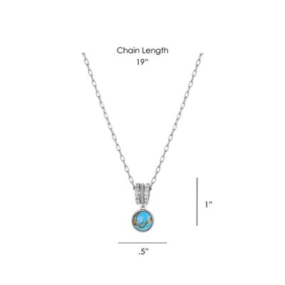 Image showing  Trailing Turquoise Necklace