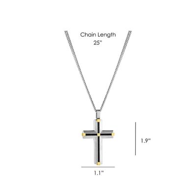 Image showing  Golden Points Cross Necklace