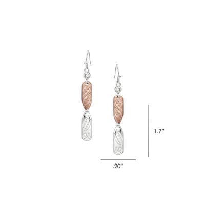 Image showing  Flatland Twister Dangle Earrings