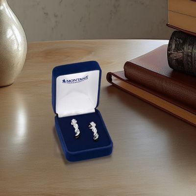 Image showing  Plaited Rope Hoop Earrings