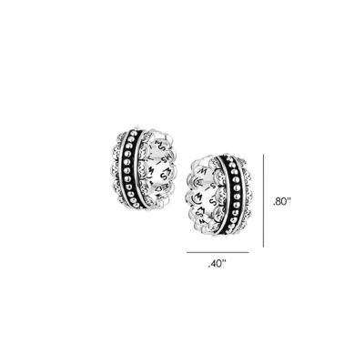 Image showing  Petal Edge Hoop Earrings