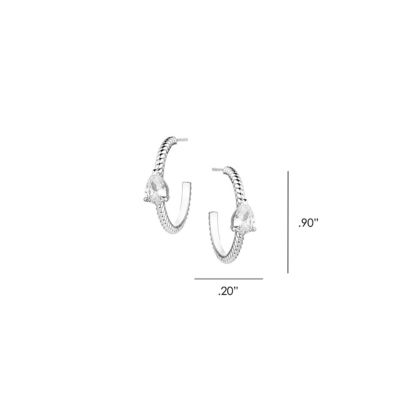 Image showing  Wandering Trail Hoop Earrings