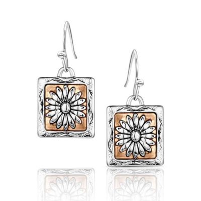 Montana Silversmiths Ranch House Floral Earrings