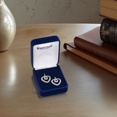 Image showing  Heart of Radiance Crystal Dangle Earrings