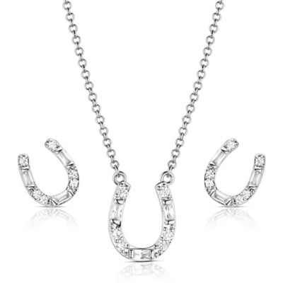 Montana Silversmiths Lucky Stride Horseshoe Jewelry Set
