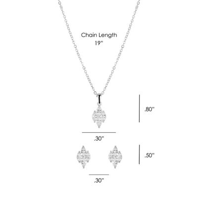 Image showing  Snowdrift Cluster Jewelry Set