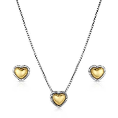 Montana Silversmiths Trio of Hearts Jewelry Set