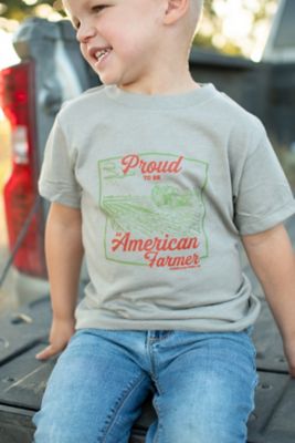 Image showing  Proud American Farmer Toddler/Youth Tee
