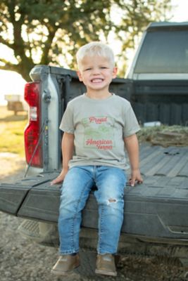 Image showing  Proud American Farmer Toddler/Youth Tee