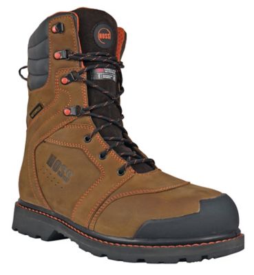 HOSS Boot Company Men's Clash Composite Toe Insulated Waterproof Work Boots Slip Resistant EH Puncture Resistant Safety Boot