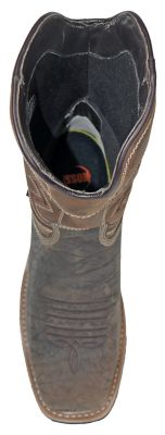 Image showing 2 th HOSS Boot Company Men's Fracker Met Guard Comp Toe Leather Work Boot Waterproof Slip Resistant EH Puncture Resistant Safety Boot