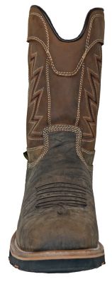Image showing 3 th HOSS Boot Company Men's Fracker Met Guard Comp Toe Leather Work Boot Waterproof Slip Resistant EH Puncture Resistant Safety Boot