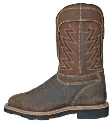 Image showing 6 th HOSS Boot Company Men's Fracker Met Guard Comp Toe Leather Work Boot Waterproof Slip Resistant EH Puncture Resistant Safety Boot