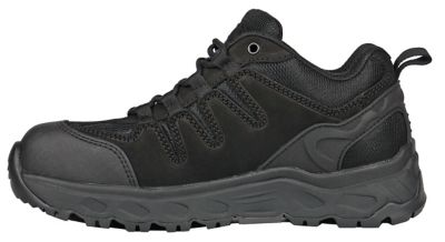 Image showing 6 th HOSS Boot Company Men's Eric Lo Composite Toe Leather Work Shoes Wide Fit Slip Resistant EH Safety Wedge Outsole