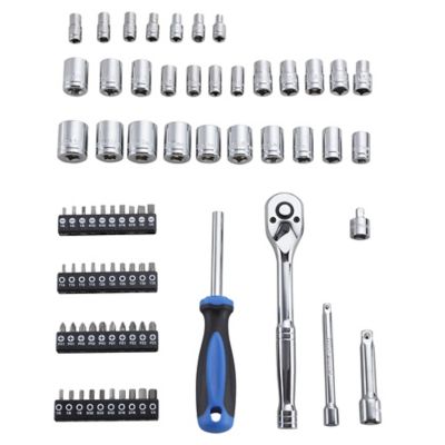 JobSmart 74 pc. 3/8 in./1/4 in. Drive Mechanic Tool Set