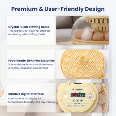 Image showing  Automatic 12-Egg Smart Incubator