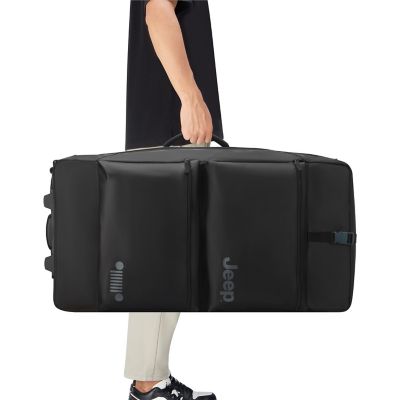 Image showing  Jeep JSOO6B 3 pc. Rolling Duffel Set with Carry-On, Medium & Large Duffel Bags in Black