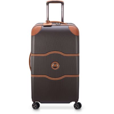 Delsey Chatelet Air 2.0 Hardside 26 in. Luggage Trunk with Spinner Wheels in Chocolate