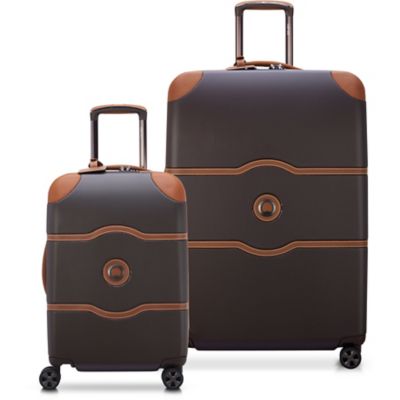 Delsey Chatelet Air 2.0 2 pc. Carry-On Luggage & Large Check In Suitcase Set in Chocolate