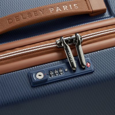 Image showing 6 th Delsey Chatelet Air 2.0 Hardside 26 in. Luggage Trunk with Spinner Wheels in Navy Blue