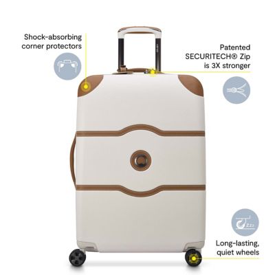 Image showing 6 th Delsey Chatelet Air 2.0 3 pc. Carry-On Luggage with Medium and Large Checked Suitcases Set in Angora