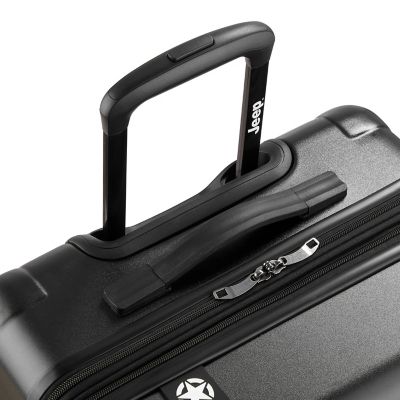 Image showing 6 th Delsey Jeep JHOO4C 3 pc. Expandable Hardside Luggage Set with Carry-On, Medium & Large Suitcases in Black