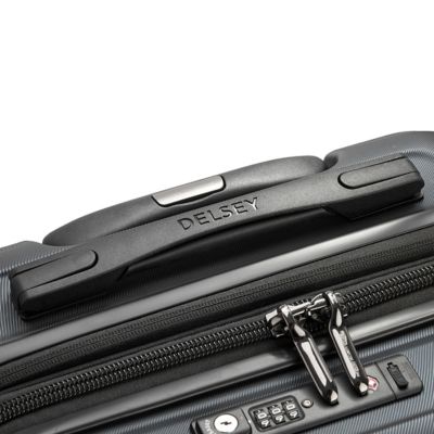 Image showing 9 th Delsey Shadow 5.0 3 pc. Smart Luggage Set with Carry-On, Medium and Large Suitcases in Black