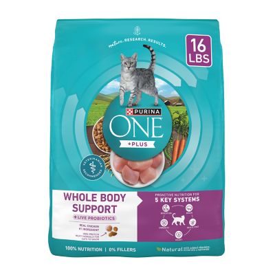 Purina ONE Plus Whole Body Support With Chicken Dry Cat Food Medium
