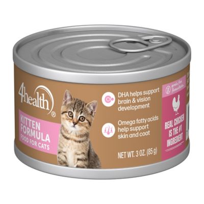 4health Kitten Grain-Free Chicken Pate Wet Cat Food, 3 oz.
