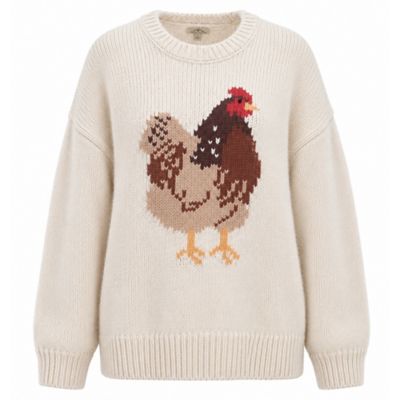Blue Mountain Women's Animal Knit Sweater